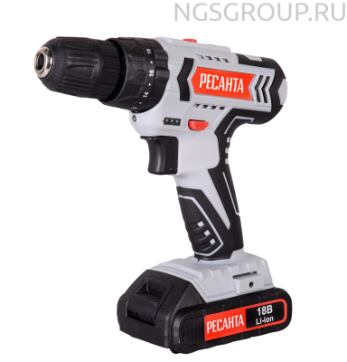 Дрель-шуруповерт аккумуляторная ДА-18-2ЛК-У Ресанта
